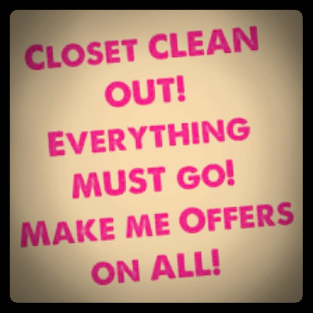 My closet items have been marked down 75%